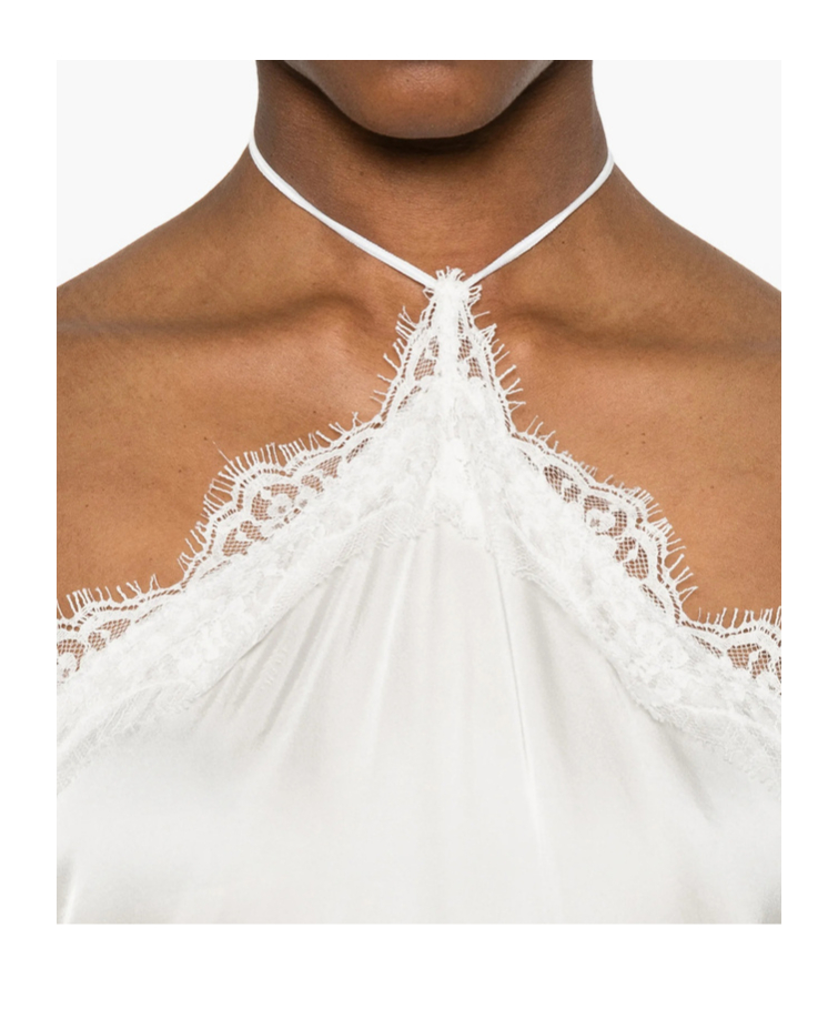 oseree halter dress Lumire Plumage Turtleneck Dress