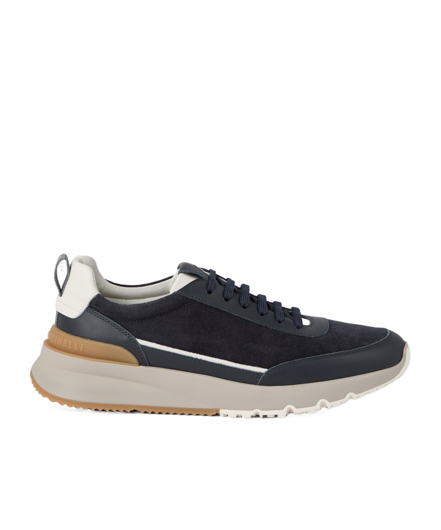 Brunello Cucinelli Logo Embossed Lace-Up Sneakers - SENSER