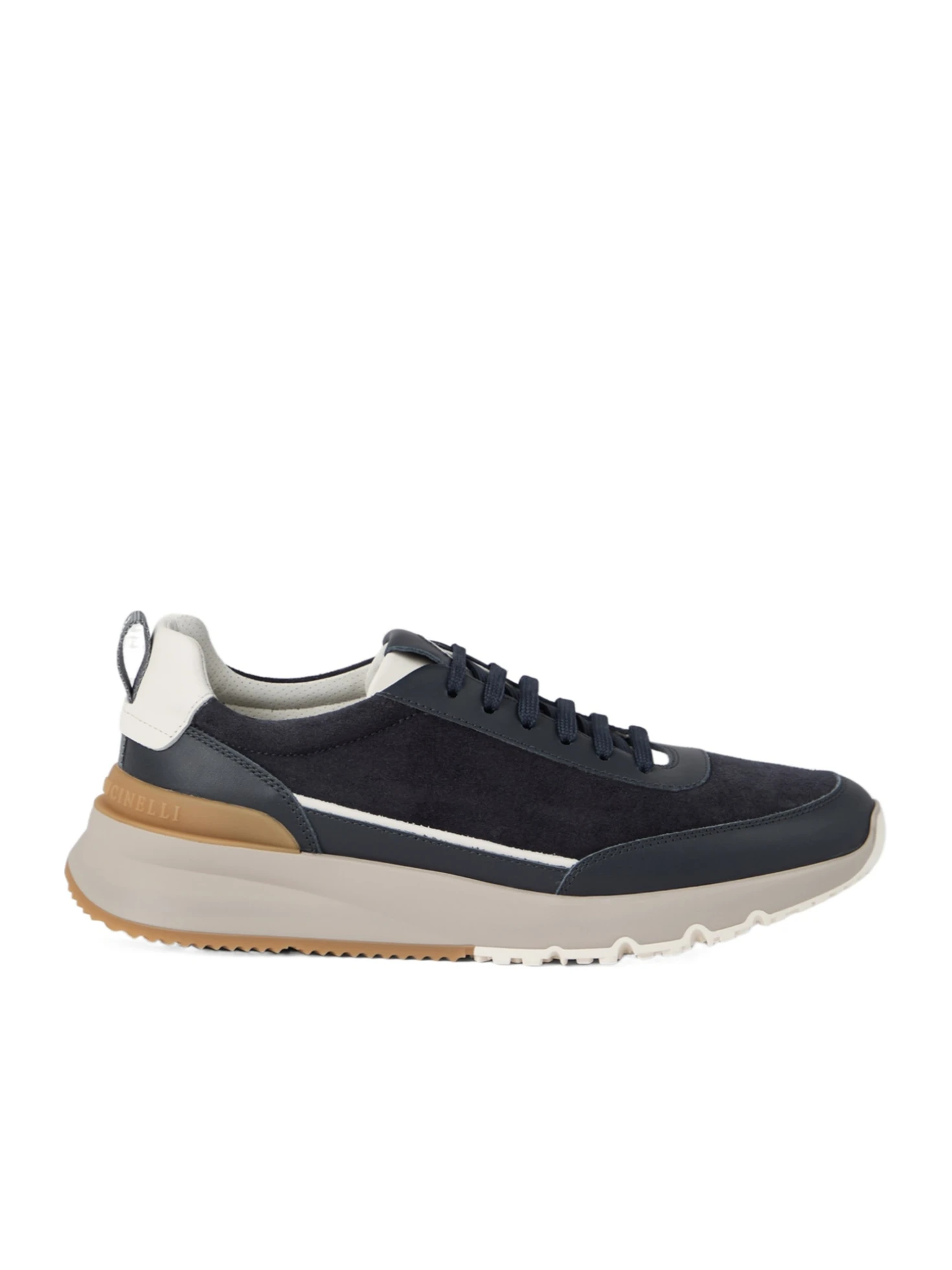 Brunello Cucinelli Logo Embossed Lace-Up Sneakers - SENSER