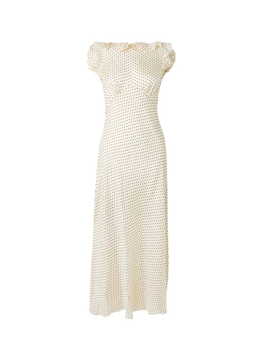 quintessa flower midi dress Aje