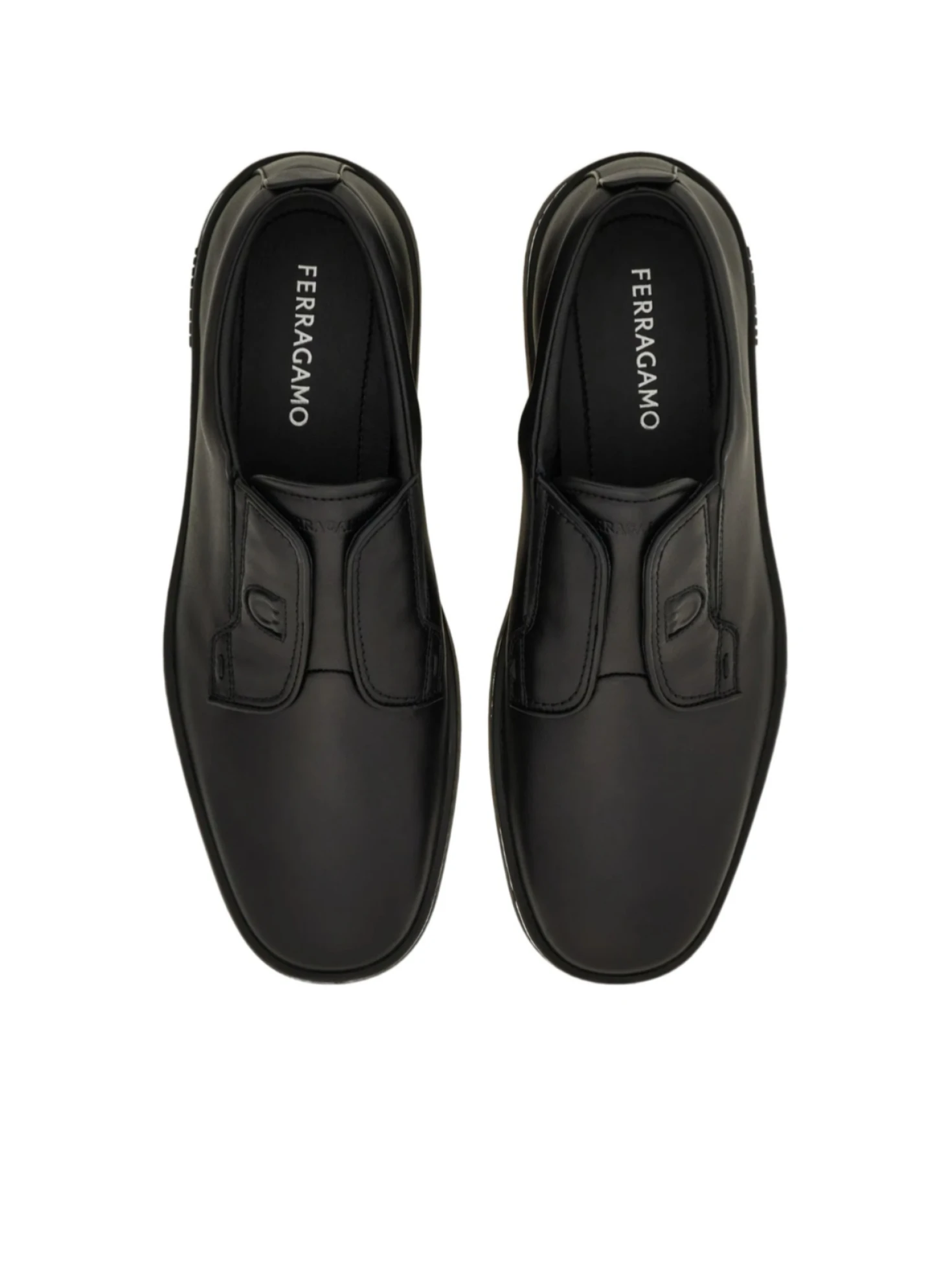 Salvatore Ferragamo casual shoe SALVATORE FERRAGAMO Black Lace Up Flats Casual Shoes Mens Sz  main image 3