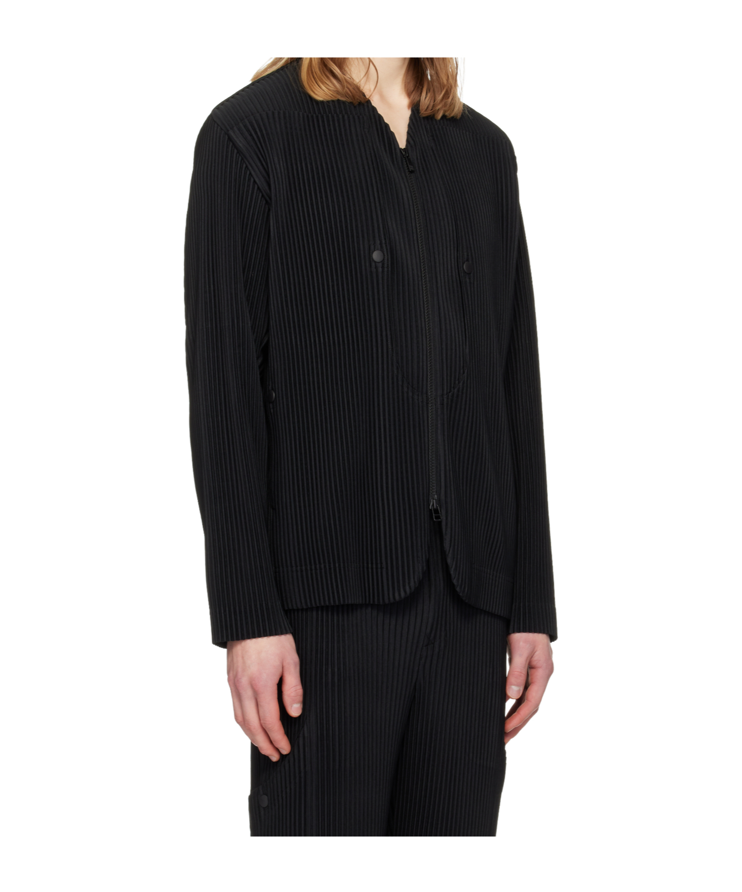 Homme Plisse Issey Miyake Quarry zipped jacket - SENSER