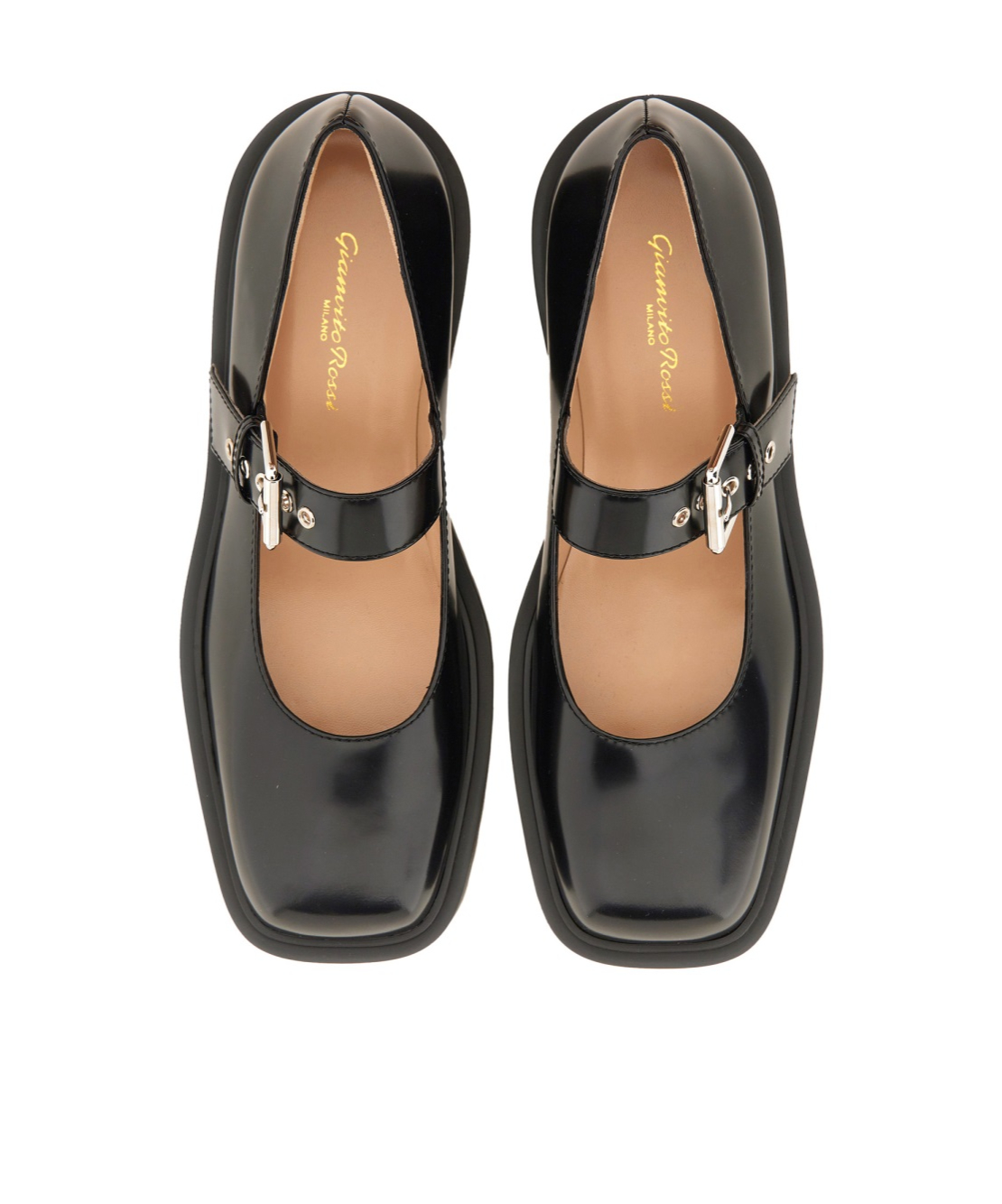 Gianvito Rossi ロッシ スエード メリージェーン ブラック 39 Gianvito Rossi Square-toed Mary Jane Shoes - SENSER