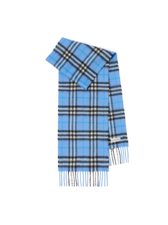 Image 2 of Burberry Kids Checked Fringed Scarf
