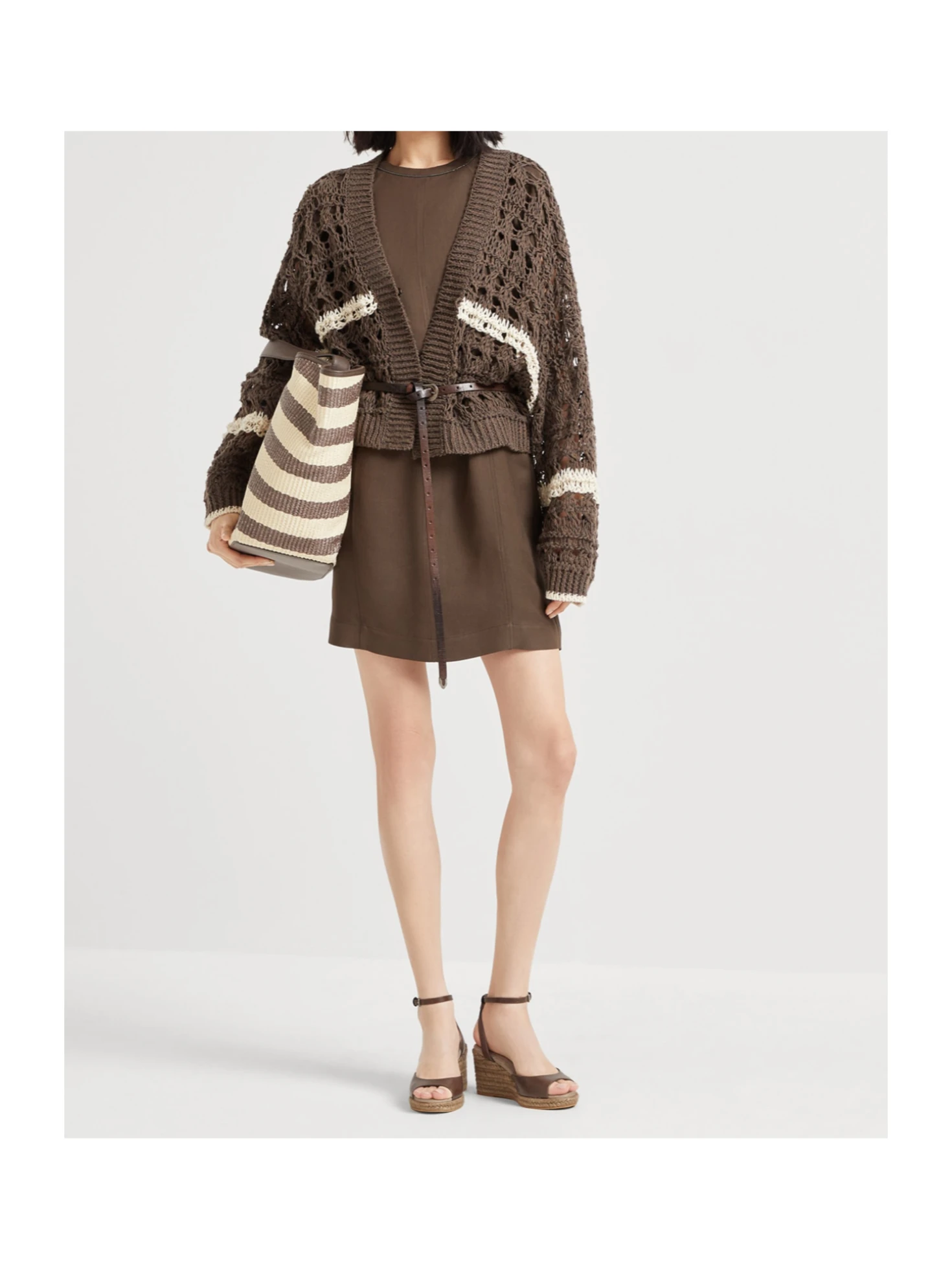 Brunello Cucinelli open-knit cardigan - SENSER