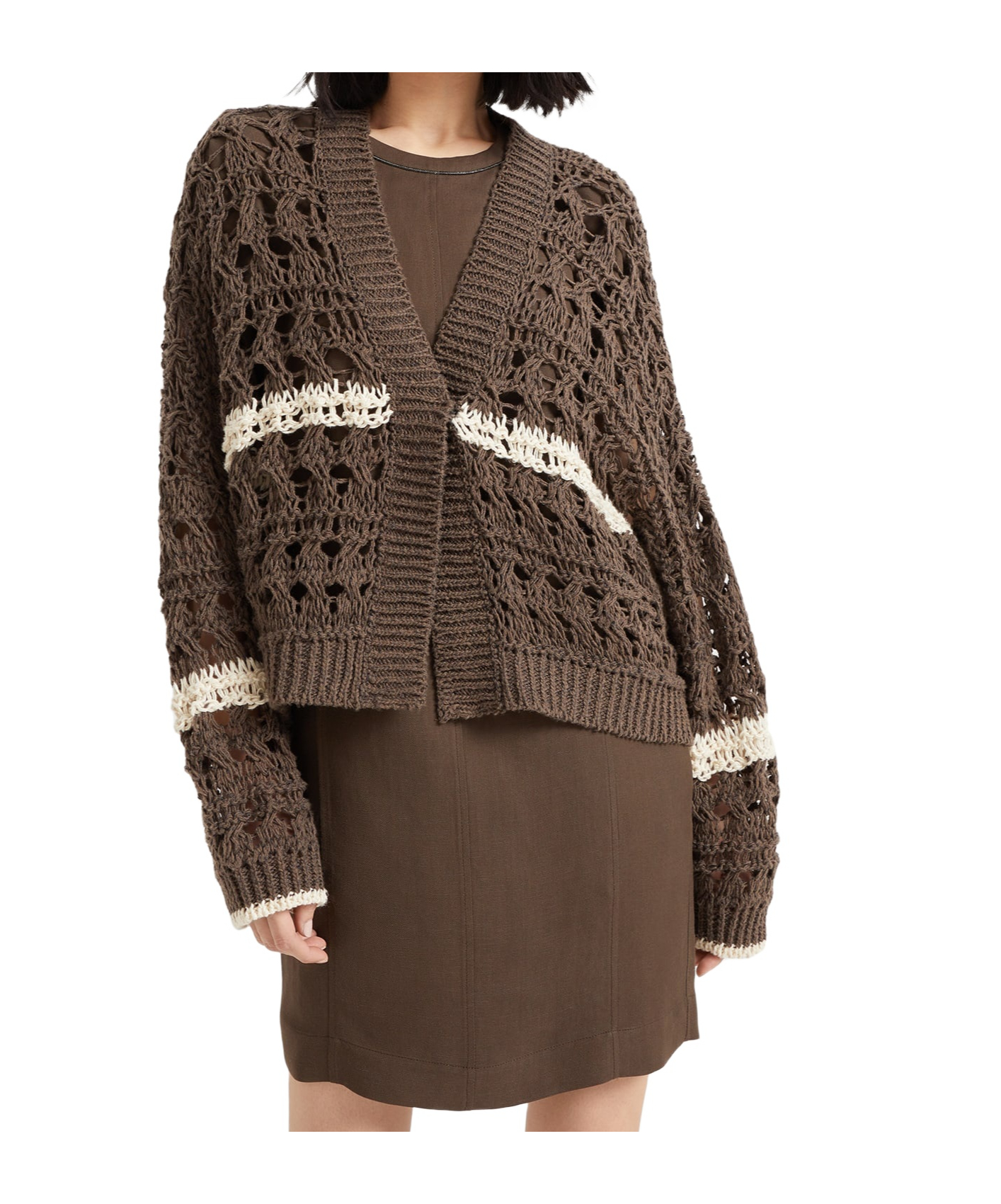 Brunello Cucinelli open-knit cardigan - SENSER