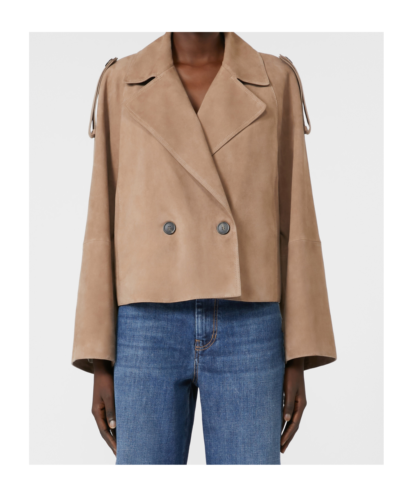 Weekend Max Mara Short suede trench coat - SENSER