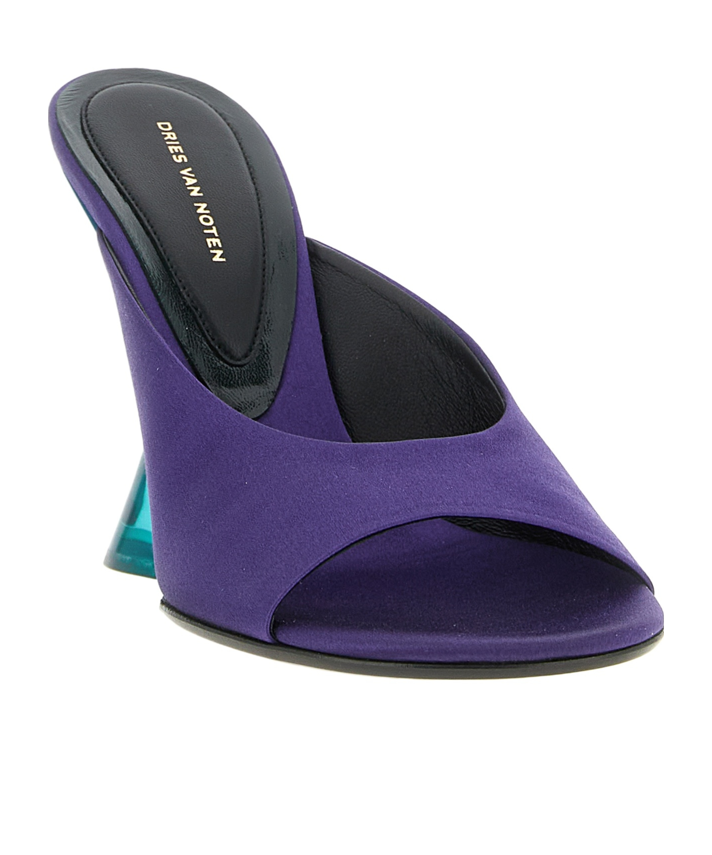 Dries Van Noten Satin Wedge Sandals, image 3 of 5