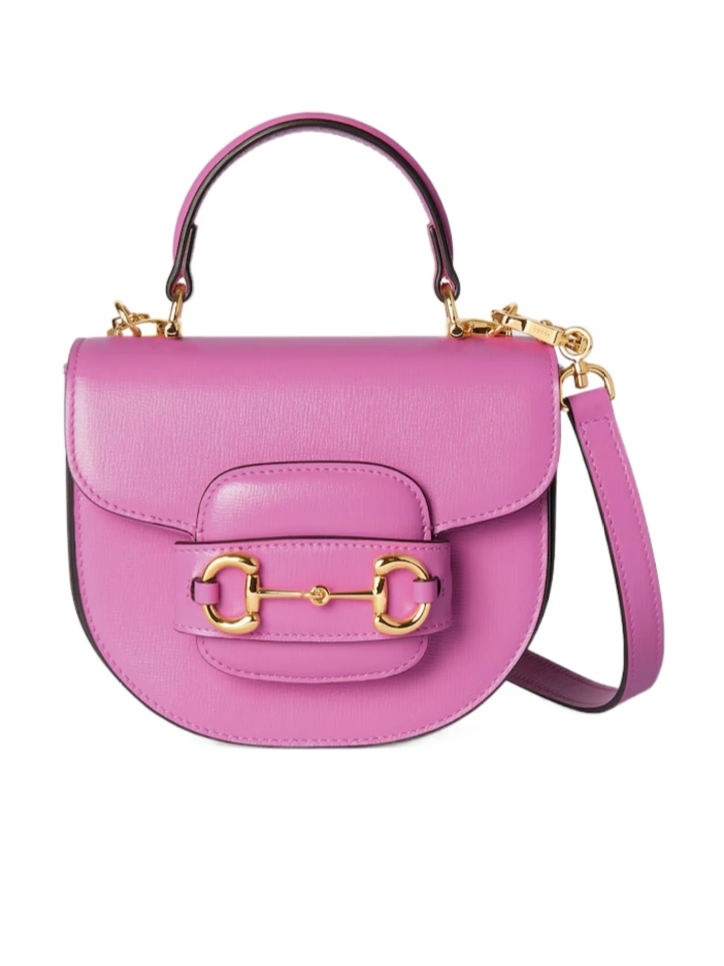 【関税&送料込】Gucci Pink Leather Mini Gucci Horsebit 1955 Gucci Mini Horsebit 1955 Tote Bag | Pink | FARFETCH