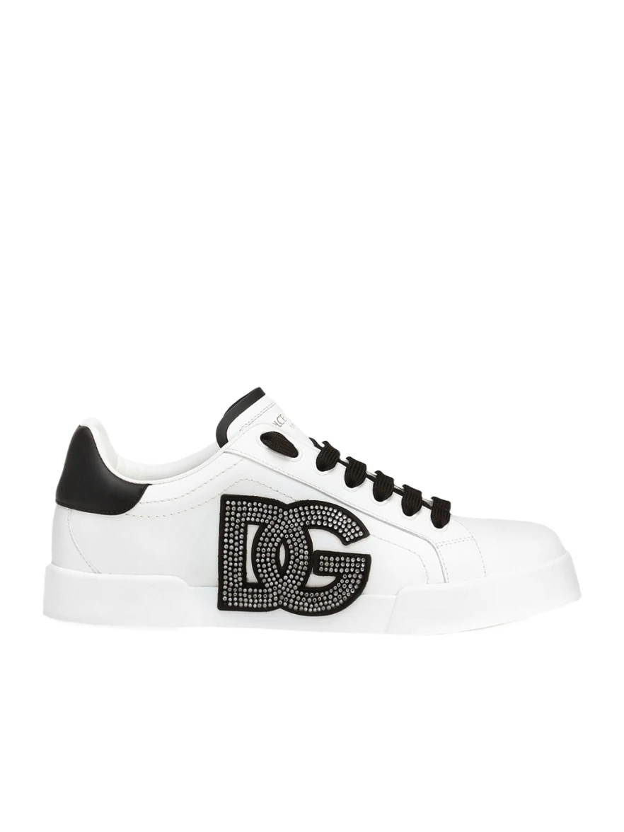 DOLCE & GABBANA シャシミラノリフストirrupレキンス 【関税込】 Dolce & Gabbana White Red Lace Up Womens Low Top Sneakers