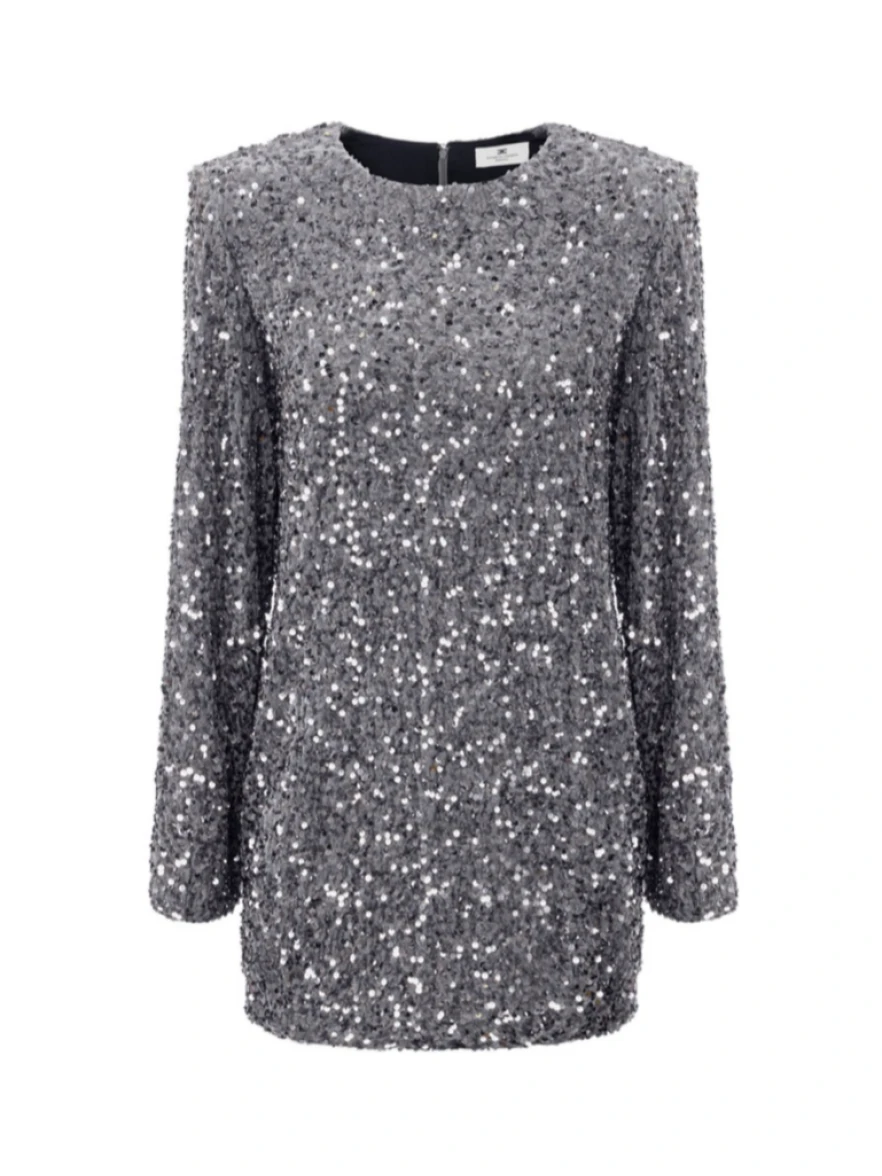 Elisabetta Franchi Wool jumper with jacquard micro-logo - SENSER