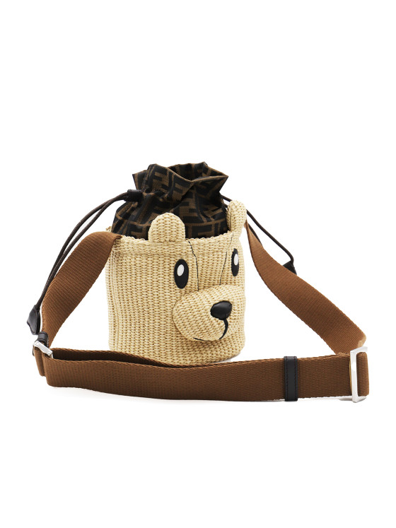 Image 2 of Fendi Kids Logo Patterned Drawstring Shoulder Bag