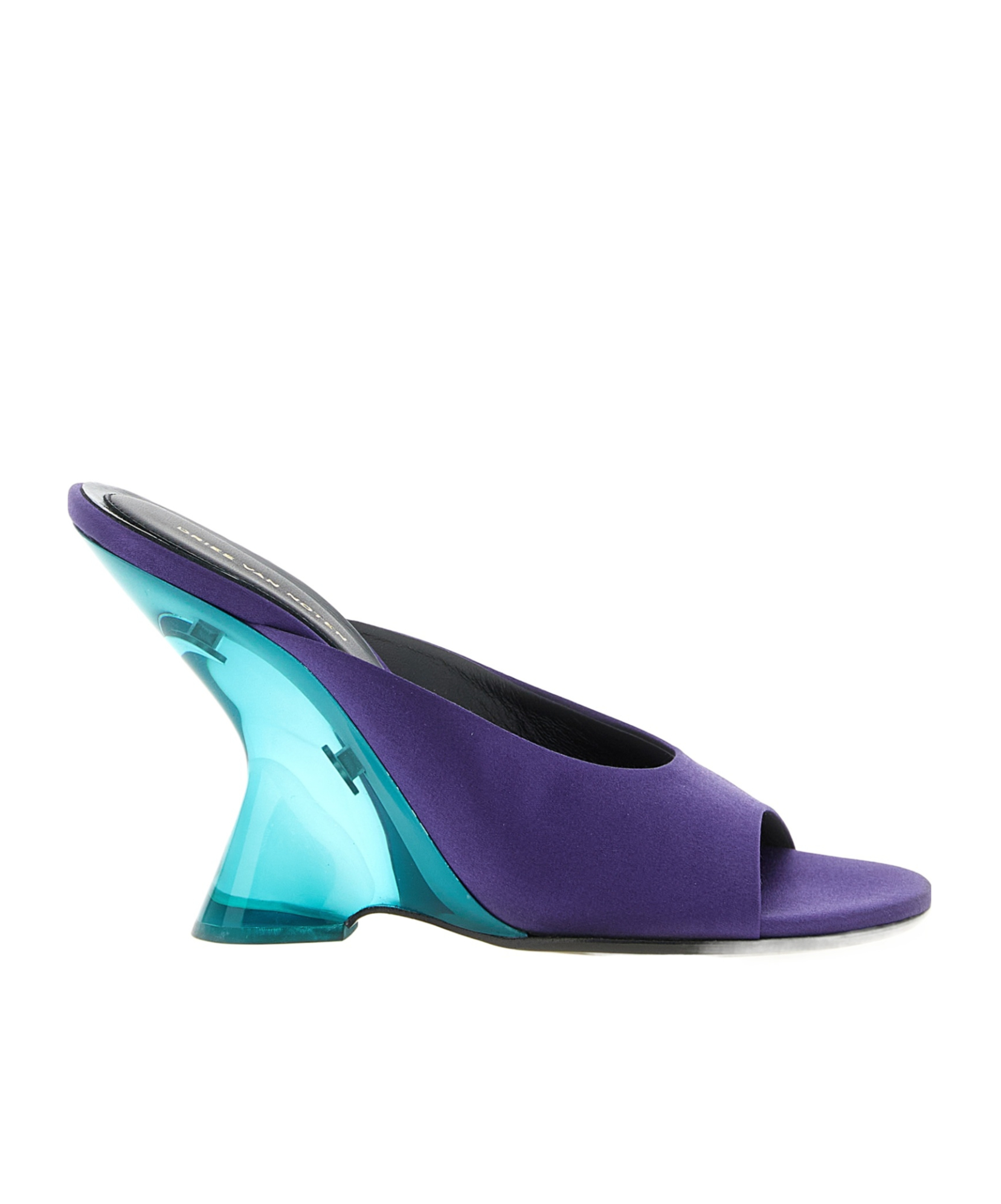 Dries Van Noten Satin Wedge Sandals, image 2 of 5