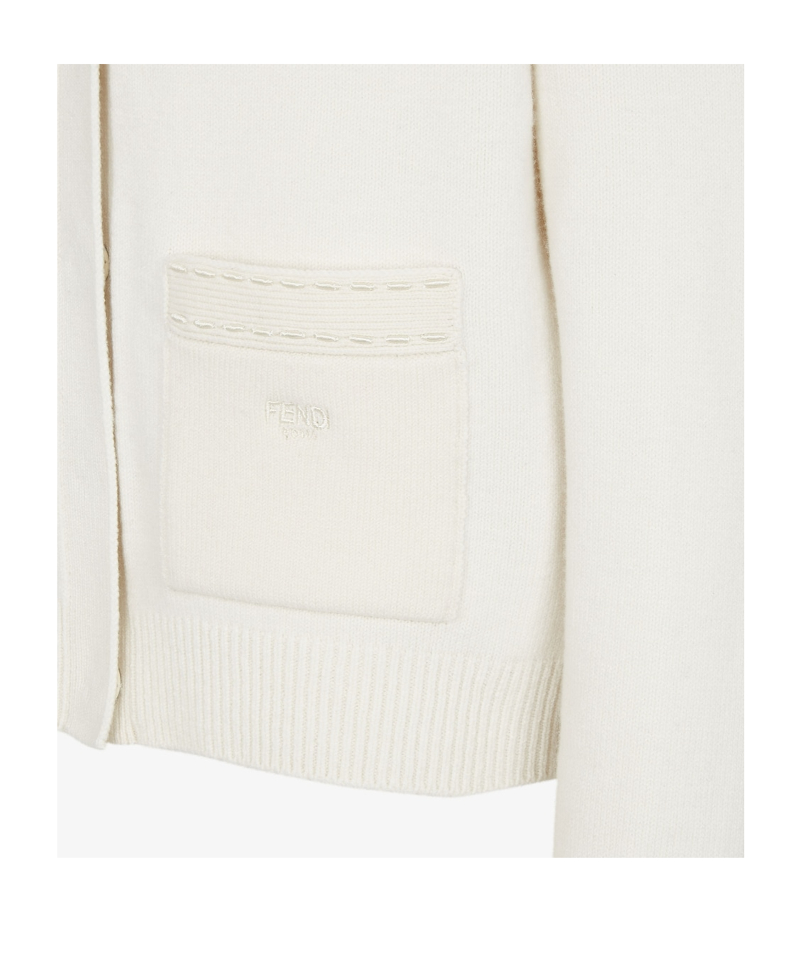 Fndiページ Fendi Logo Embroidered V-Neck Cardigan - SENSER