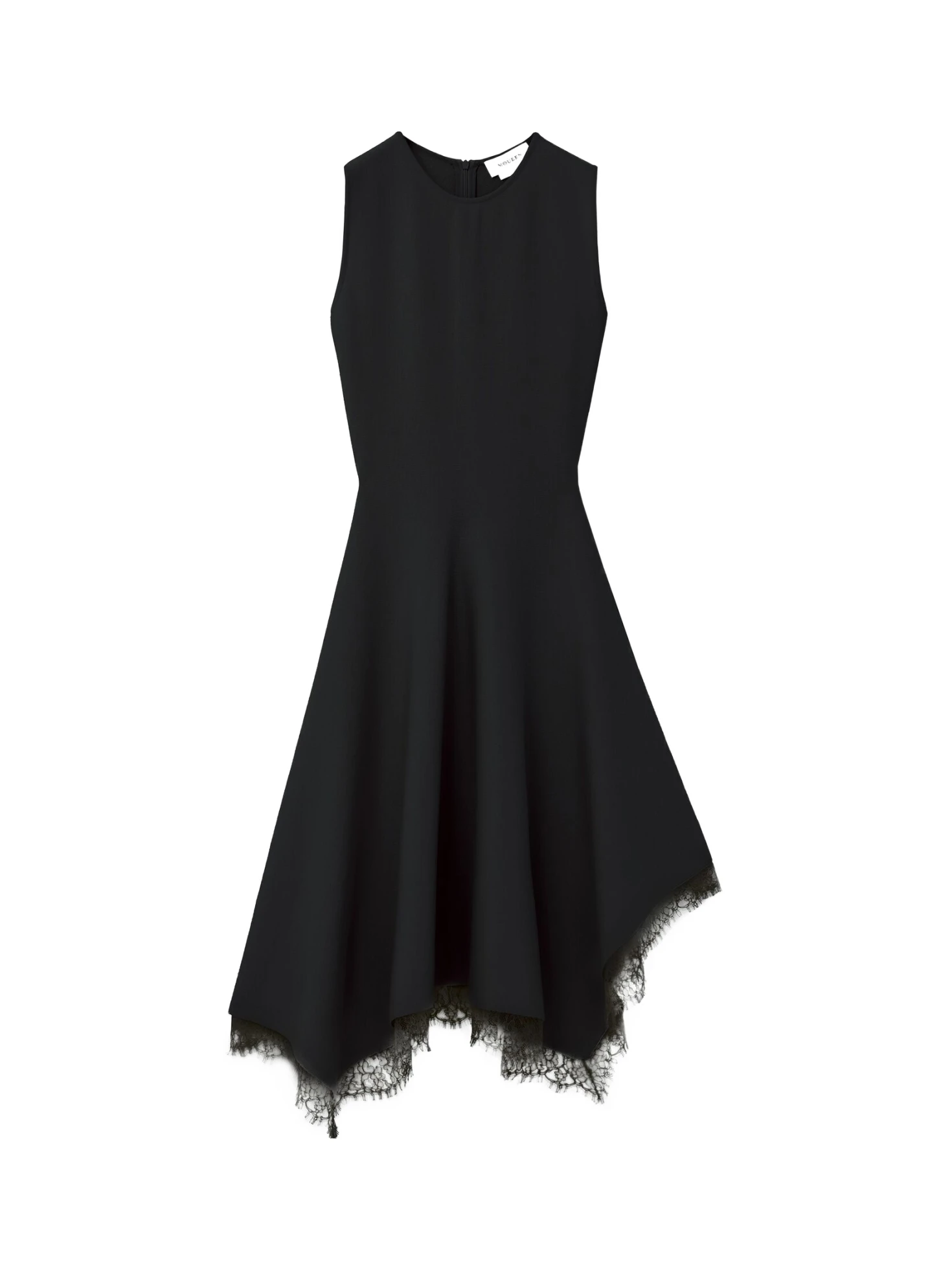 Alexander McQueen Lace Detail Asymmetric Dress - SENSER Alexander McQueen Lace Detail Asymmetric Dress - SENSER