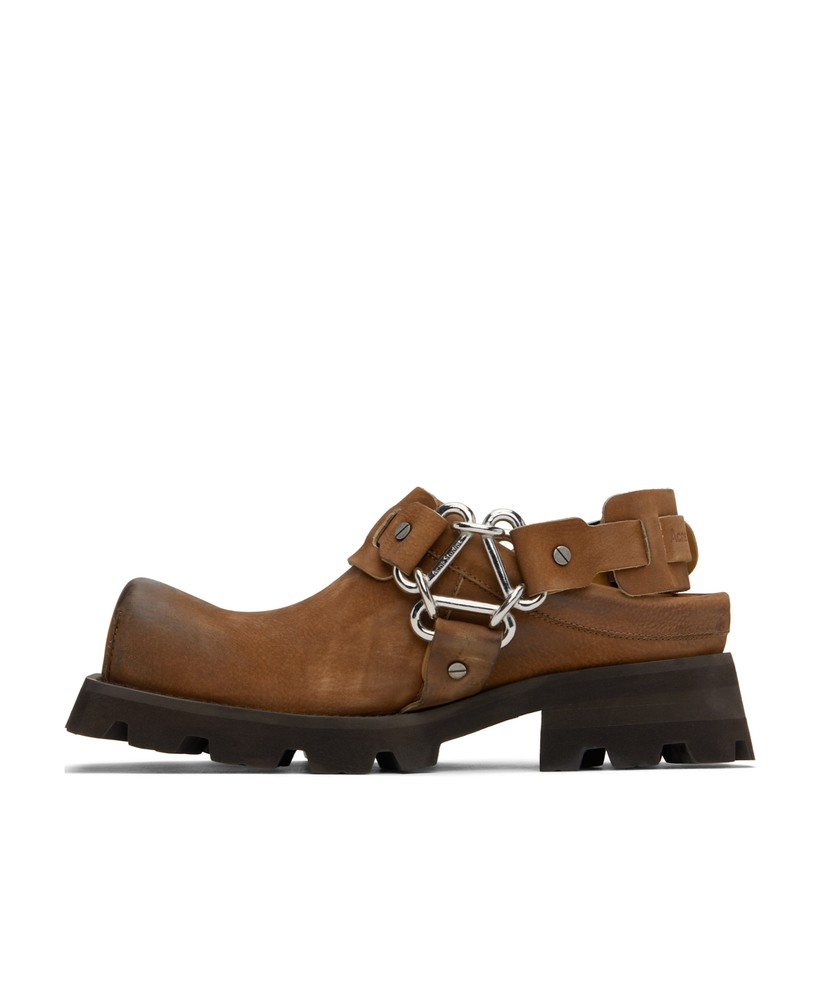 Acne Studios Buckled Square Toe Mules - SENSER