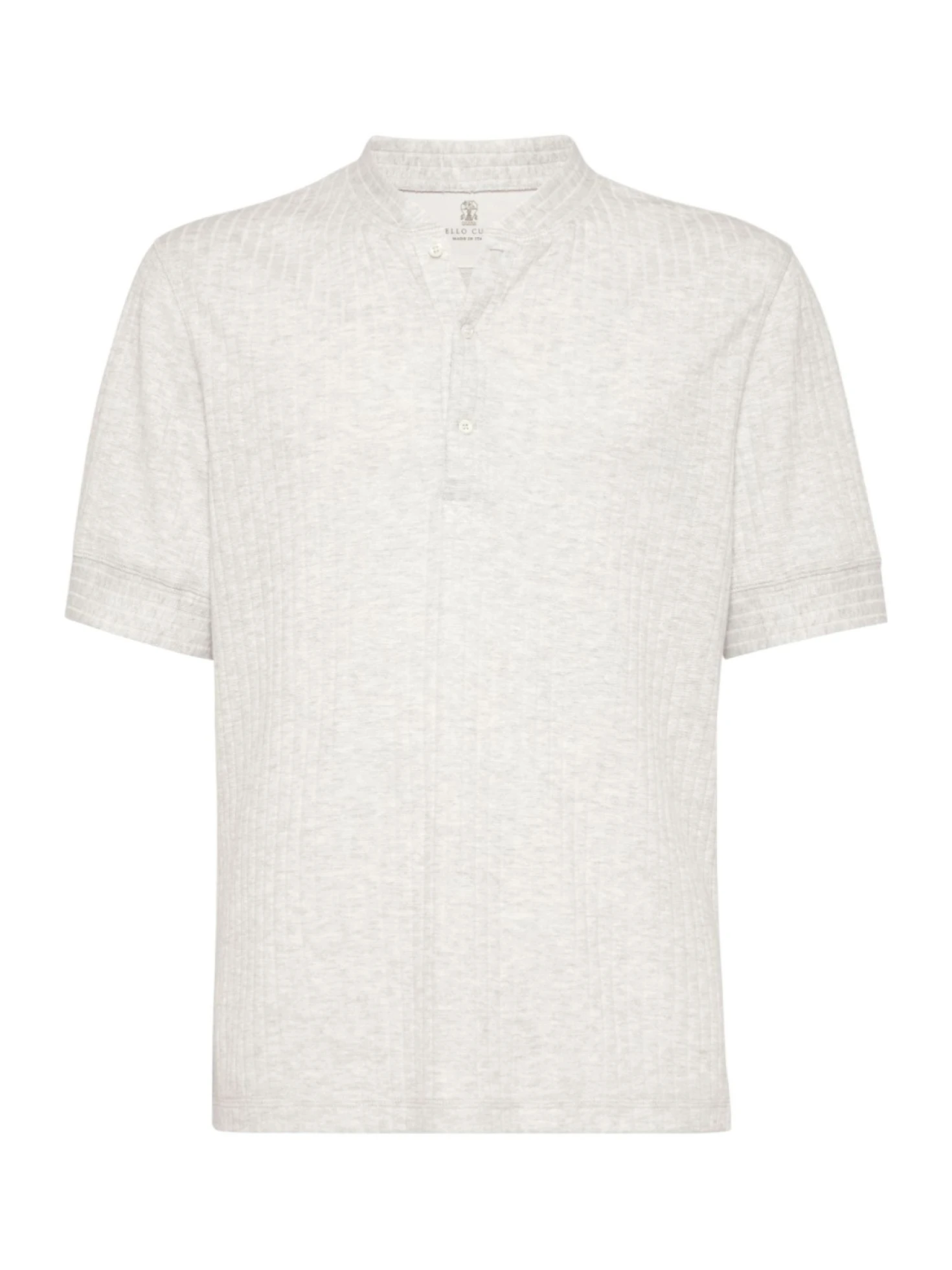 Brunello Cucinelli ribbed v-neck t-shirt - SENSER