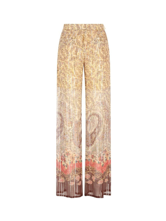 Image 2 of Valentino Printed Wide-Leg Pants
