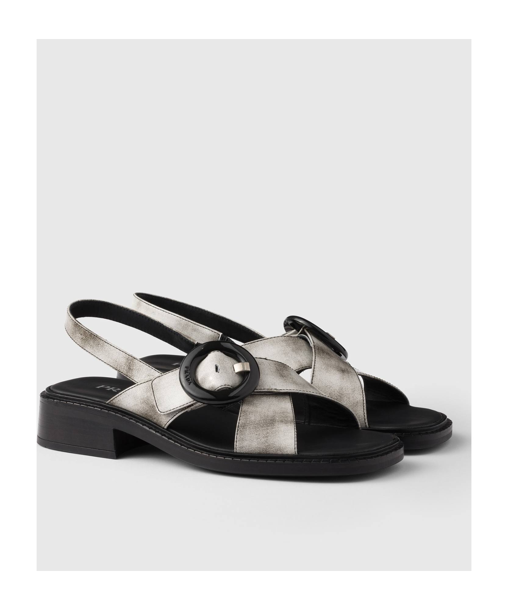 Prada Re-Edition 1996 Logo-Printed Slingback Sandals - SENSER