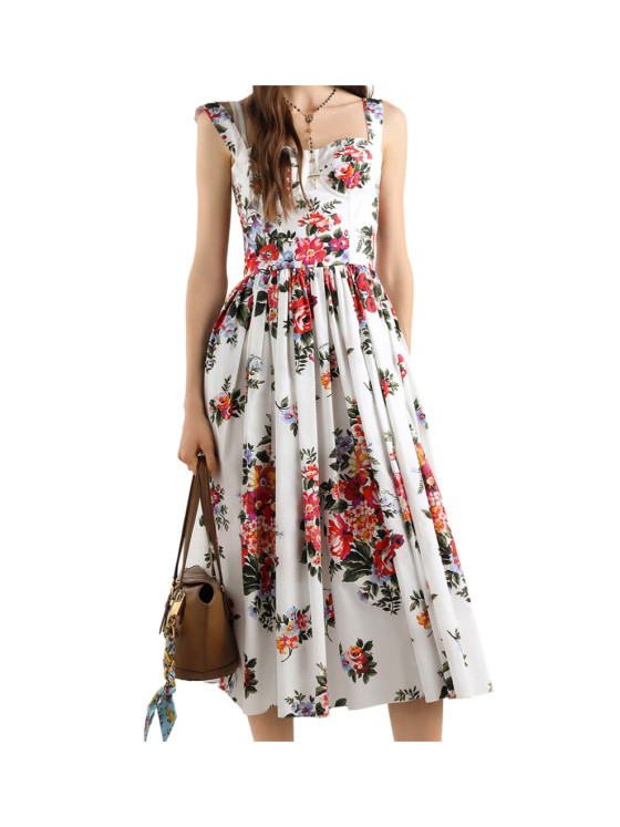 Image 2 of Dolce & Gabbana Pop Legg St Mazz Fiori Dress