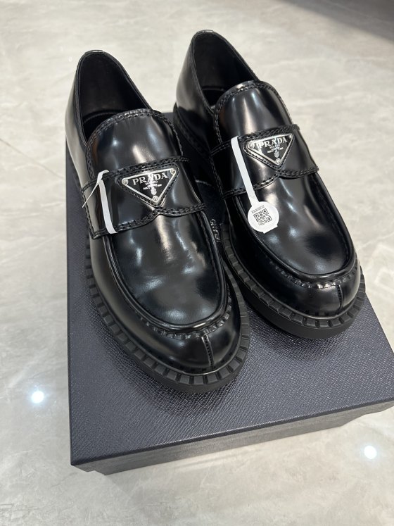 Image 5 of Prada Chocolate Brushed Loafers